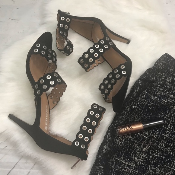 NWT Report Black Hardware Apollo Zipper Heels - Picture 4 of 8